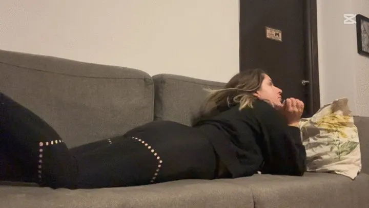 Nipsandstrips - Muffled farts in yoga pants on couch
