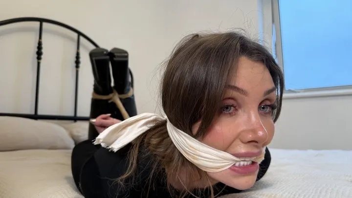 Latina Bondage - Agent Kiki Daniels Kept Boxtie Bind on a secret mission struggling for Freedom (HD + BTS)