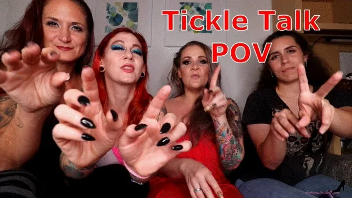 Autumns Below The Belt Fantasies - Tickle Talk POV - Scarlett Storm, Whitney Morgan, Draven And Autumn Bodell Four Girl POV Tickling Instruction