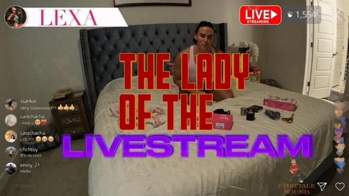 Fairytale Bound - The Lady Of The LiveStream Starring: Happy Heartfella & Temptress Lexa - Lexa is streaming some kinky toys to her followers when Happy sneaks in and decides she would look better tied up and gagged - bondage, tied up, gagged, tape gag, rope, hogtie