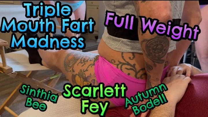 Fetish Nature Films - Triple Mouth Farting Madness!