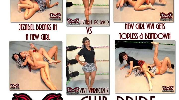 Lucha Girls ~ Female Pro Wrestling - 1619-Club Pride Topless Catfight - Fantasy Wrestling
