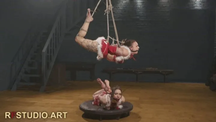 Rf Studio Production - Tilda and Astrid - Double Hogtie One Above the Other (FULL HD MP4)