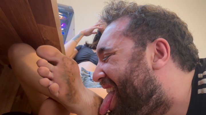 Foot Fetish Domination - Maria Extremely Dirty Feet Humiliation ! FULL HD