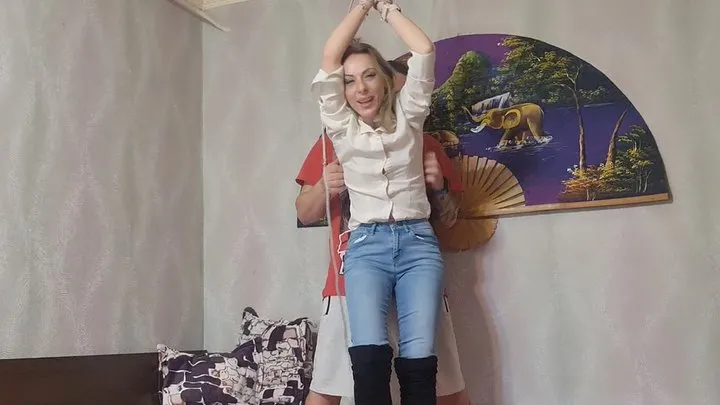 Kinkynaughtycpl - gonzo tickle me hard while i am tied up