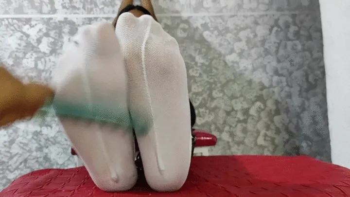 Goddess Foot Fetish - Lots of tickling on the feet of goddess Kendall (5)
