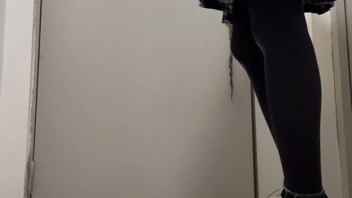 Subncuff Bondage - SubnCuff_TimerlockCuffedtoHandleatStairwall0130