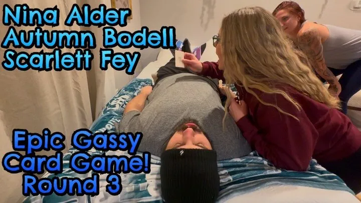 Fetish Nature Films - Epic Gassy Card Game with Nina Alder! Round 3
