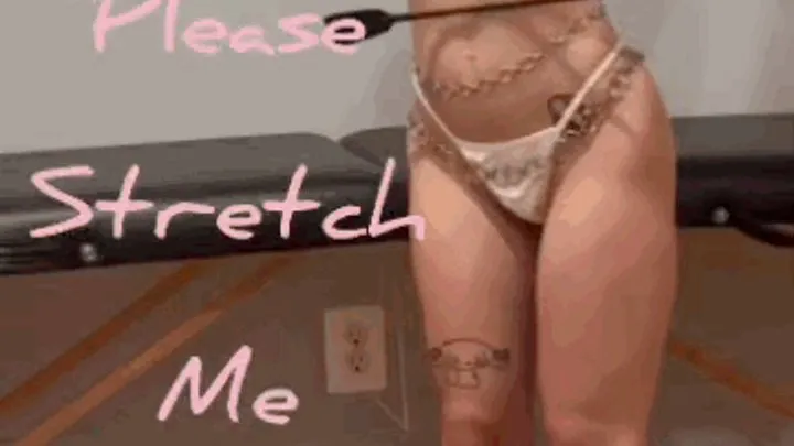 Mochitiffi - MOV Petite slender almost naked submissive girl bound n stretched AOH