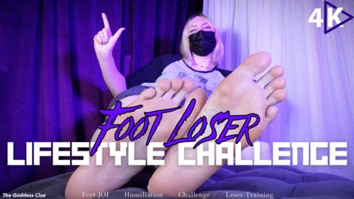 The Goddess Clue Clip Store - Foot Loser Lifestyle Challenge - 4K - The Goddess Clue, Year Long Jerk Off Challenge, Loser Training, Feet JOI, Humiliation and Domination