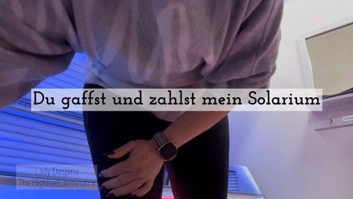 Dominaladydespina - Fuß Spanner im Solarium