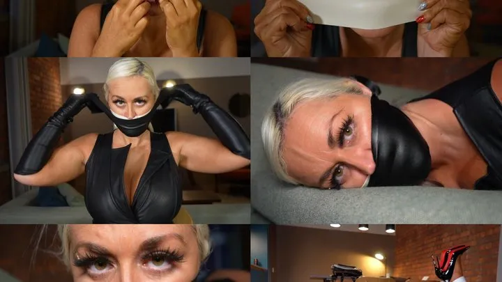 Muffled Screams - Curvy blonde milfs love for leather and bondage (wmv)