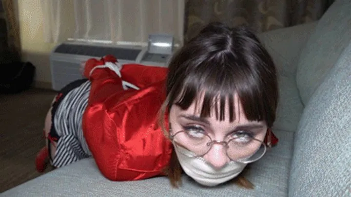 Girl Next Door Bondage - r2501JUNE-If her boyfriend only knew she was really tied with a cock in her mouth