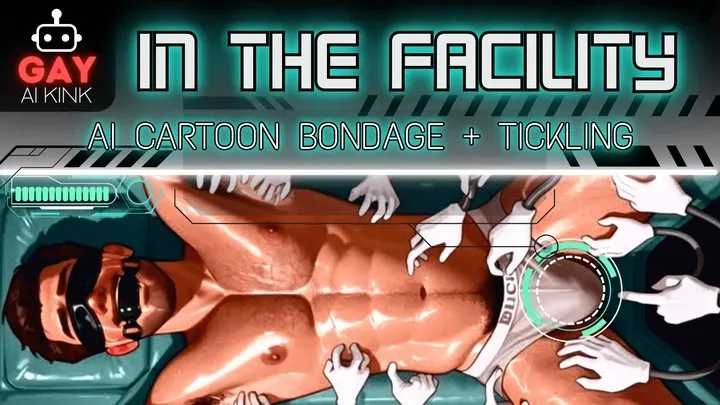 Nathan Justice - Gay AI Kink Presents: In The Facility (Tickling + Bondage Cartoon Mini Clip)
