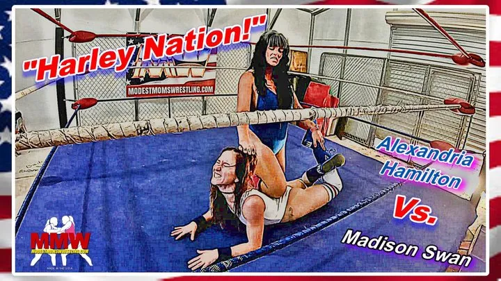 Modest Moms Wrestling - Harley Nation!