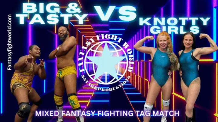 Fantasy Fight Girls By Ssp - FFGMIX Knotty Girls vs Big and Tasty Mixed Tag Team Match mp4