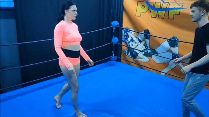 The Wrestling Amazons - Former circus gymnast vs young guy