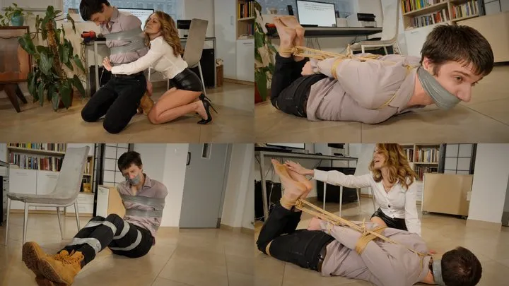 Alba Loves Bondage - Jame & Alba - Office Games (MP4 FULL HD 1080p)