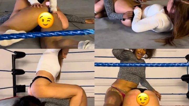 Nadia Sapphire - Cat fight, stripping and spanking match