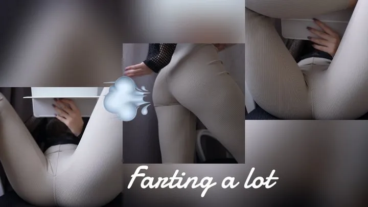 Yourhornybabe - Voyeur! Farting while doing my work! Leggings