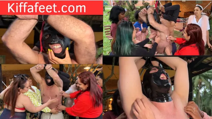Kiffa Feet - MOBILE - Goddess Kiffa - 8 Dommes and 4 slaves tickling for their freedom or punishment - TICKLISH - TICKLING - TICKLE - BONDAGE TICKLES - ROPE - TICKLES - SLAVE - BDSM - FEMDOM - FEMALE DOMINATION - BONDAGE -