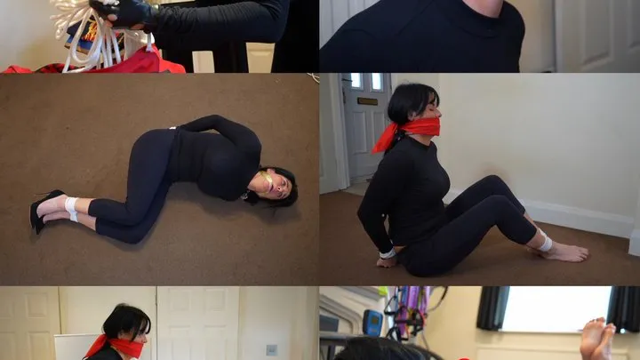 Muffled Screams - She got too close, Raven lee double crossed by partner, bound gagged and taken away (wmv)