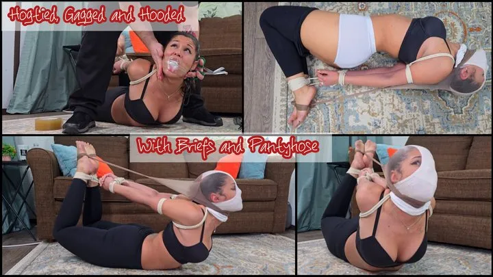 Calisa's Bondage Diaries - Calisa Bliss: Hogtied, Gagged, and Hooded with Briefs and Pantyhose