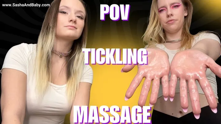 Sashaandbaby - POV Tickling Massage Hand Fetish Seduction - Tickle Torment - Fingernails
