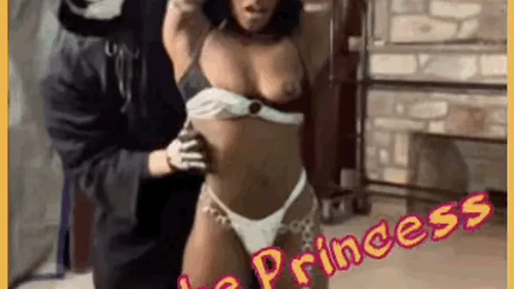 Mochitiffi - 4K MP4 Ebony Princess Grabbed Chained AOH Bondage and Whipped Part 1