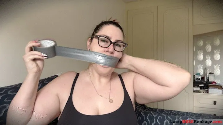 Lacey Bbw Bondage Adventures - Lacey - Self Gag Fun and Orgasms after Gym Part 1 HD ( Boobs, BBW Bondage , Self Bondage , Tape Gagged , Wrap Gagged , Orgams , Wrap Gagged , Cleave Gag )