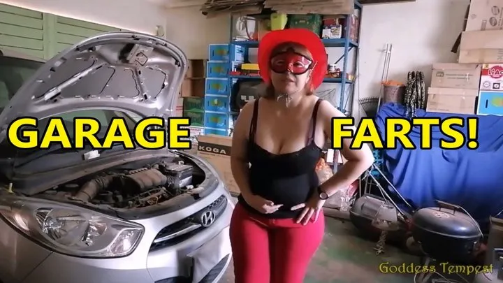 Face Farts - Farting While Checking Oil - Facefarts, Farting, Public Farting, Riding In Car, Ass Worship, Ass Fetish, Jeans Fetish, Solo Female