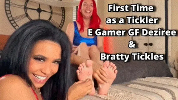 Tickles Soft Soles - First Time As A Tickler - E Gamer Girlfriend Deziree & Bratty Tickles Extremely Long Fingernails Do Barefoot Tickling