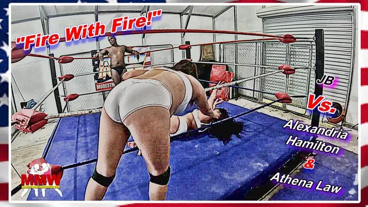 Modest Moms Wrestling - Fire With Fire! WMV