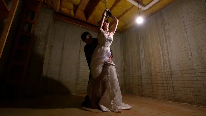 Cinematickink - Bride Rosie Lynn slave training in dungeon