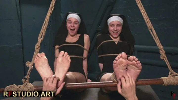 Rf Studio Production - Leya and Tonya - Tickling Two Barefoot Nuns (HD 720p MP4)
