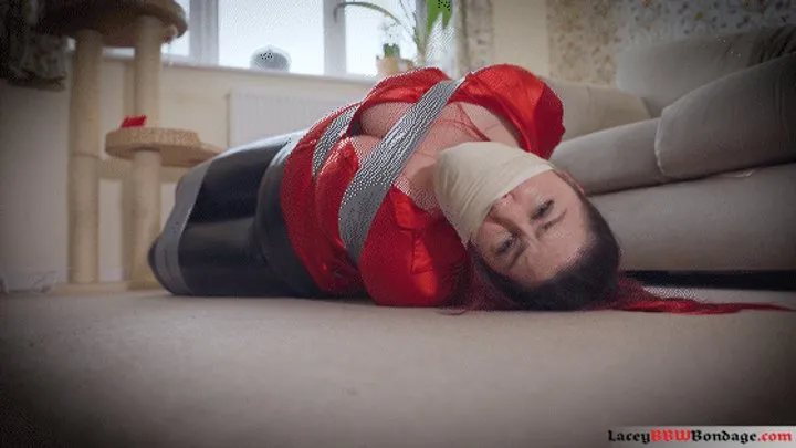 Lacey Bbw Bondage Adventures - Lacey - Secretary Gagged Heavily and Hogtied 4K ( Tape Bondage , Microfoam Tape Gag , OTM Gag , Hogtie , Leather Pants , Silk Blouse , BBW Bondage )