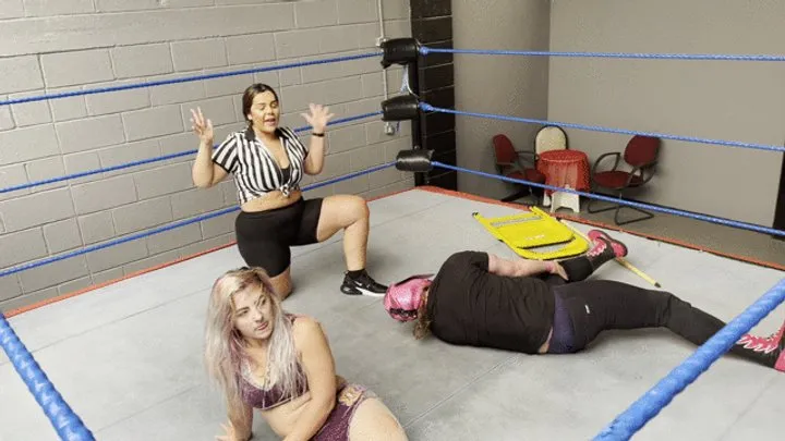 Power Girls Pro Wrestling - Man v woman hardcore wrestling part 2