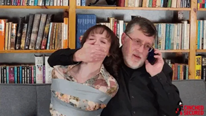 Cinched And Secured - Ella Raine - Reporter Trapped In Tape (MP4 Format)