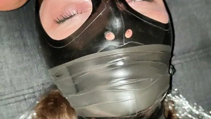 Juliabound - Julia tape bondage tape gag orgasme