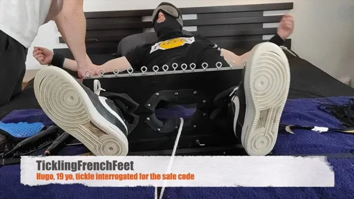 Tickling French Feet - Hugo, 19 yo, tickle interrogated for a safe code (Full HD)