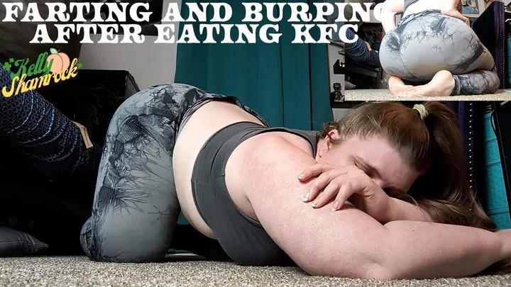 Kelly Shamrock - Farting And Burping After Eating KFC