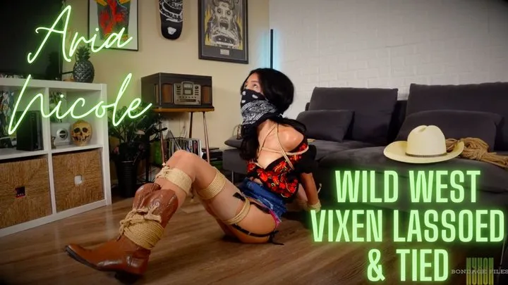 Nyxons Bondage Files - Aria Nicole Wild West Vixen Lassoed & Tied 1080p MP4