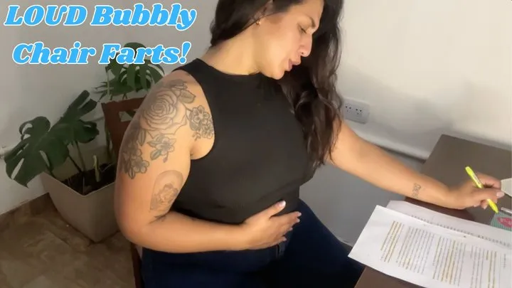 The Fart World - Carla Lighting Up Her Chair While Reading!