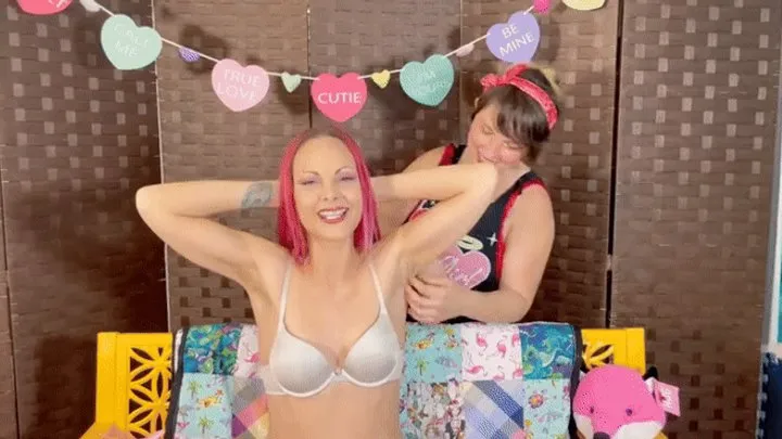 Total Tickling - Valentines Tickle JOI Game - Celeste and Jenny Jett HIDEF MOV