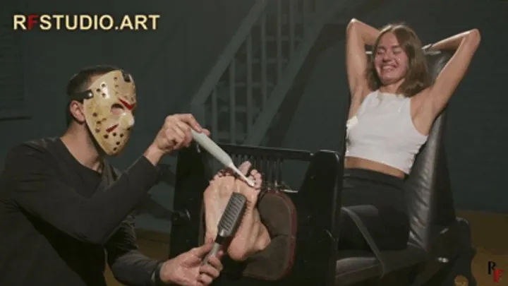 Rf Studio Production - Lali - Tickling the Enchanting Bare Feet of a Shy Beauty in Stocks (FULL HD MP4)