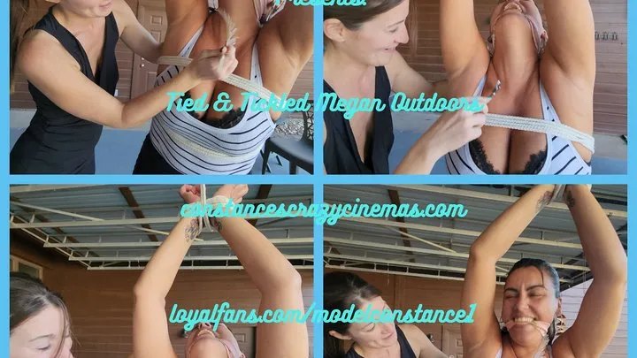 Constances Crazy Cinemas - Tied and Tickled Megan Outdoors wmv