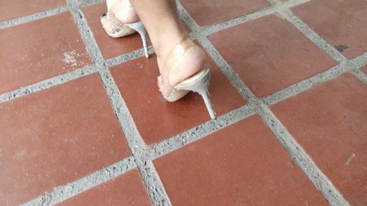 Goddess Foot Fetish - what beautiful feet and what delightful pronounced arches in high heels (5)
