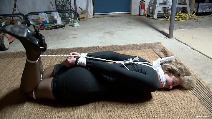 Beauties In Bondage - She Can't Escape & Tied Up In A Garage (MP4 1080p) - Dakkota