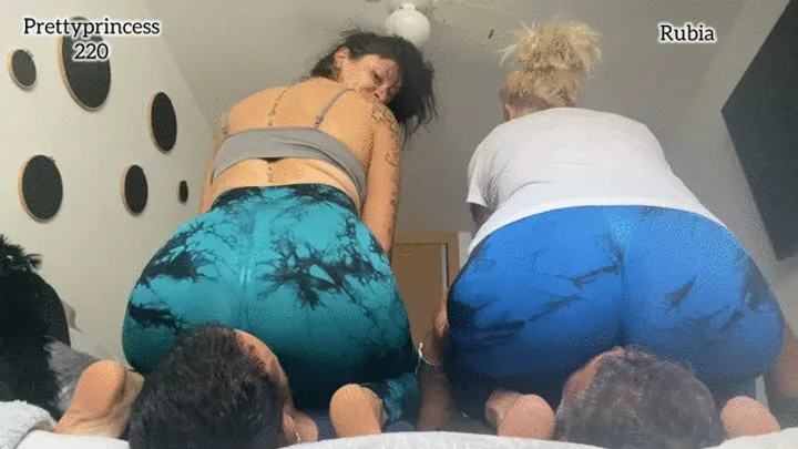 Prettyprincess - mature women smashing the face of 2 slaves