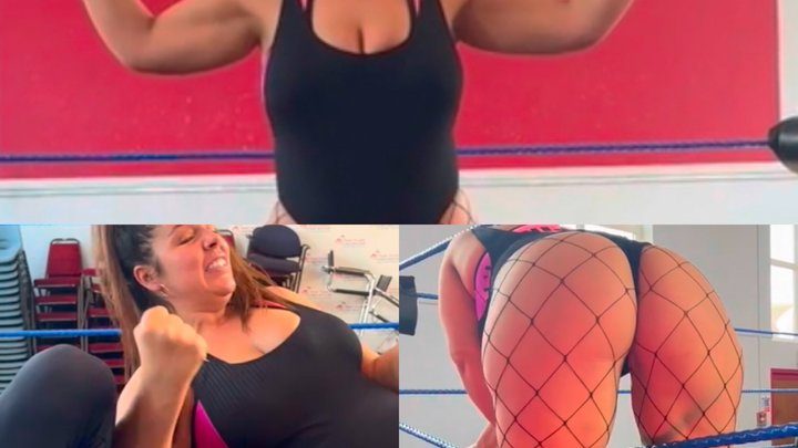 Nadia Sapphire - Mixed wrestling , CBT, ball busting and trampling